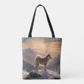 Elegant Akita Shoulder Tote Tote Bag (Achterkant)