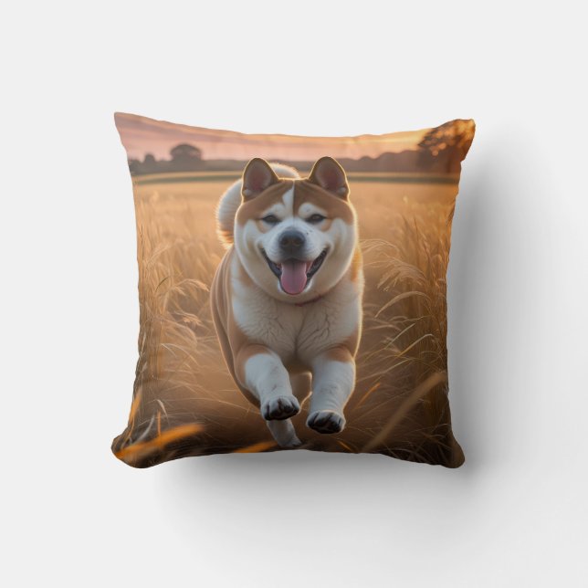 Elegant Akita Throw Pillow Kussen (Voorkant)
