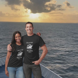 Elegant Alaska Cruisen Zwart Persoonlijk T-shirt