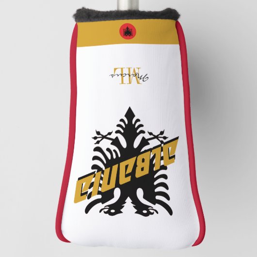 Elegant Albanië Patriotic Golf & Albanese vlag Golfheadcover (Draai 90)