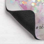 Elegant alcohol Ink Holographic Sparkly Glitter Muismat (Hoek)