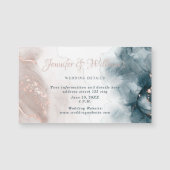 Elegant alcoholinkt Gold Blush Blue Modern (Voorkant)