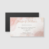 Elegant alcoholinkt Gold Blush Pink Wedding Detail (Voorkant / Achterkant)