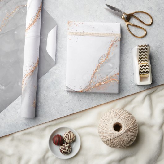 Elegant alcoholinkt met glitter Gold Cadeaupapier (Crafts)