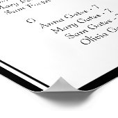 Elegant alfabetisch weddenschap poster (Hoek)