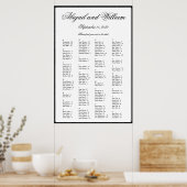 Elegant alfabetisch weddenschap poster (Keuken)
