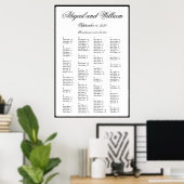 Elegant alfabetisch weddenschap poster (Thuiskantoor)