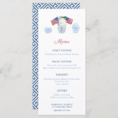 Elegant All-American Formal Luncheon Party Menu (Voorkant / Achterkant)