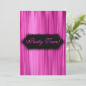 Elegant All Events Black Pink Curtain 2 Kaart (Staand voorkant)