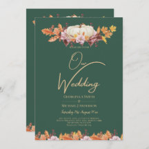 ELEGANT All-in-1 Herfst Pumpkin Green Gold Wedding