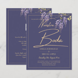 ELEGANT All-In-1 Wisteria Dusty Paars Gold Wedding