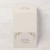 Elegant All in One Wedding Invite All In One Uitnodiging (Buitenkant)