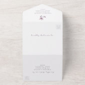 Elegant All in One Wedding Invite Uitnodiging (Buitenkant)