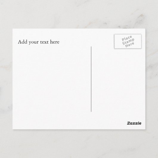 Elegant All Purpose Post Kaart (Achterkant)