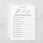 Elegant Alle Ogen Op De Bruid Vrijgezellenfeest Sp Kaart (Voorkant)