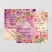 Elegant alles in één elegante waterverf flyer (Voorkant / Achterkant)