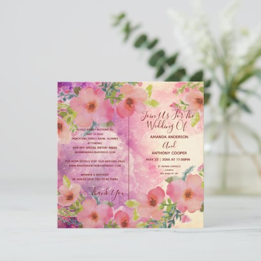 Elegant alles in één elegante waterverf flyer (Staand voorkant)