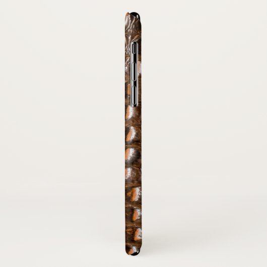 Elegant Alligator Skin Monogram Case-Mate iPhone Case (Achterkant/links)