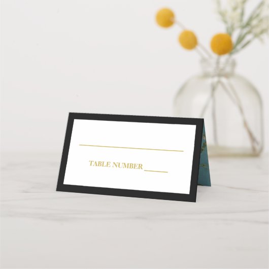 Elegant "Almond Blossom" Wedding Plaatskaartje (Voorkant)