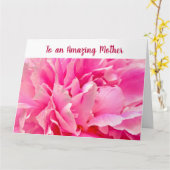 Elegant Amazing Moeder Patiënt Sind Love Peony Kaart (Gele Bloem)