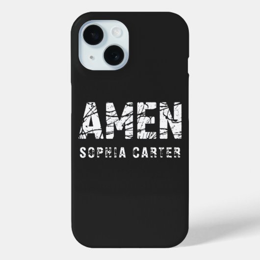 Elegant amen Christelijk Religious Funny Cozy Case-Mate iPhone Case (Achterkant)