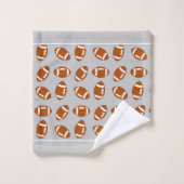 Elegant Amerikaans Football op grijs Bad Handdoek (Wasdoekje)