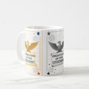 Elegant Amerikaans staatsburgerschap Felicitaties Koffiemok