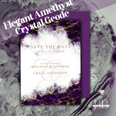 Elegant Amethyst Crystal Geode Kaart