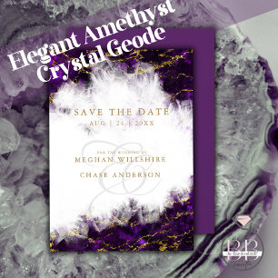 Elegant Amethyst Crystal Geode Kaart