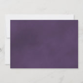 Elegant Amethyst Paars Roos & Oval Foto Weddenscha Save The Date (Achterkant)
