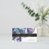 Elegant Amethyst Sapphire Gemstone Alcohol Ink Visitekaartje (Staand voorkant)
