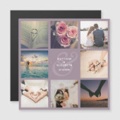 Elegant Ampersand Foto Collage Weddenschap Harteli (Voorkant / Achterkant)