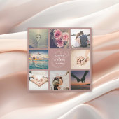 Elegant Ampersand Foto Collage Weddenschap Harteli