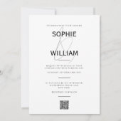 Elegant Ampersand - minimalistisch modern huwelijk Kaart (Achterkant)