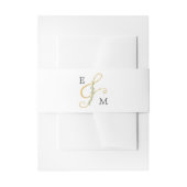 Elegant Ampersand Monogram Eucalyptus Wedding Uitnodigingen Wikkel (Voorkant Voorbeeld)