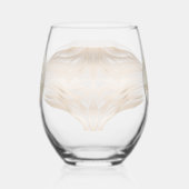 Elegant Ampersand Pearls & Prosecco Vrijgezellenfe Wijnglas Zonder Voet (Rechts)