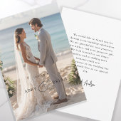 Elegant Ampersand Script Font 1 Foto Dank u Bedankkaart