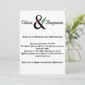 Elegant Ampersand & Script Wedding Design Kaart (Staand voorkant)