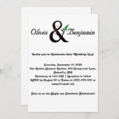 Elegant Ampersand & Script Wedding Design Kaart (Voorkant / Achterkant)