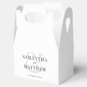 Elegant Ampersand Simple Minimalist Wedding Bedankdoosjes (Geopend)