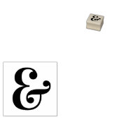 Elegant Ampersand Tekensymbool Rubberstempel (Gestempeld)