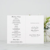 Elegant Ampersand Traditioneel Katholiek Trouwprog (Staand voorkant)