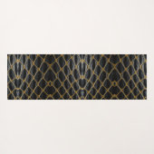 Elegant Anaconda Huidpatroon – Monochrome Stof Yogamat (Achterkant (horizontaal))