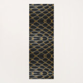 Elegant Anaconda Huidpatroon – Monochrome Stof Yogamat (Achterkant)