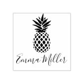 Elegant anananas Aangepaste naam Handtekening Rubberstempel (Afrduk)