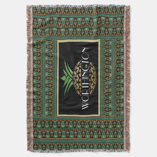 Elegant anananas Gepersonaliseerd Deken (Voorkant Verticaal)