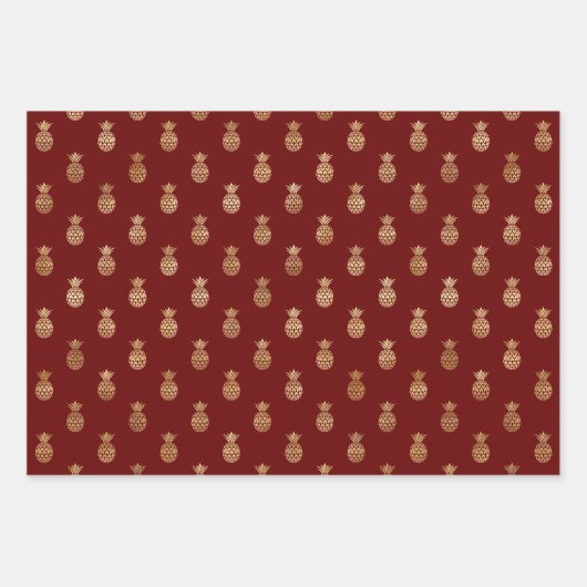 Elegant anananas Pattern Assortment Inpakpapier Vel (Voorkant 3)