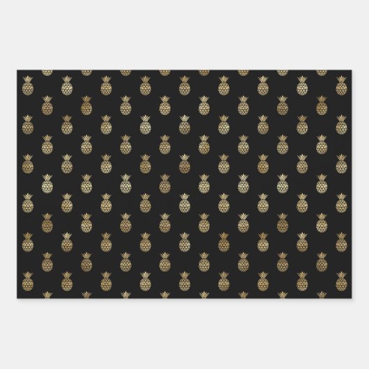 Elegant anananas Pattern Assortment Inpakpapier Vel (Voorkant 2)