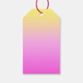 Elegant ananas in Pinks en Gold Cadeaulabel (Achterkant)