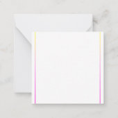 Elegant ananas in Pinks en Gold Notitiekaartje (Achterkant)